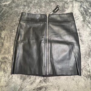 Express faux leather mini skirt